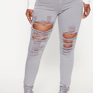 Fashion Nova’s “Tell Your Boy Bye” High Rose Jeans - Size 0- Never Worn